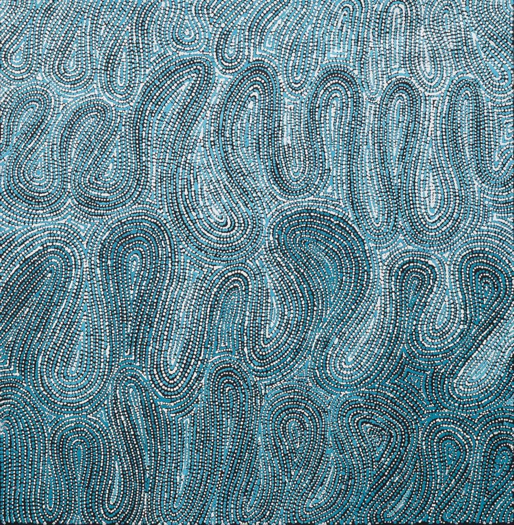 Valda Granites Napanangka comparable auction result: valda granites napanangka mina mina acrylic on linen 80cm x 110cm