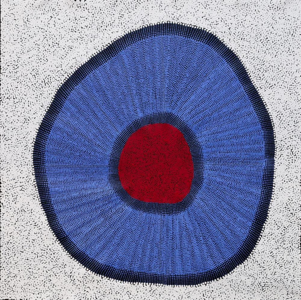 Felicity Robertson Nampitjinpa comparable auction result: felicity robertson nampitjinpa puyurru acrylic on linen 85cm x 84cm