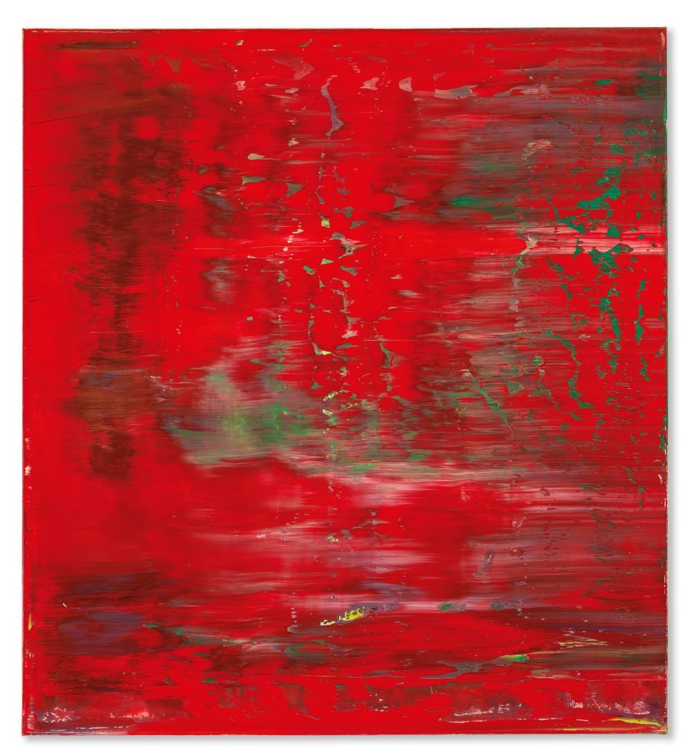 Gerhard Richter (B. 1932). Abstraktes Bild. oil on canvas44 1/8 x 40 1/8in. comparable sale