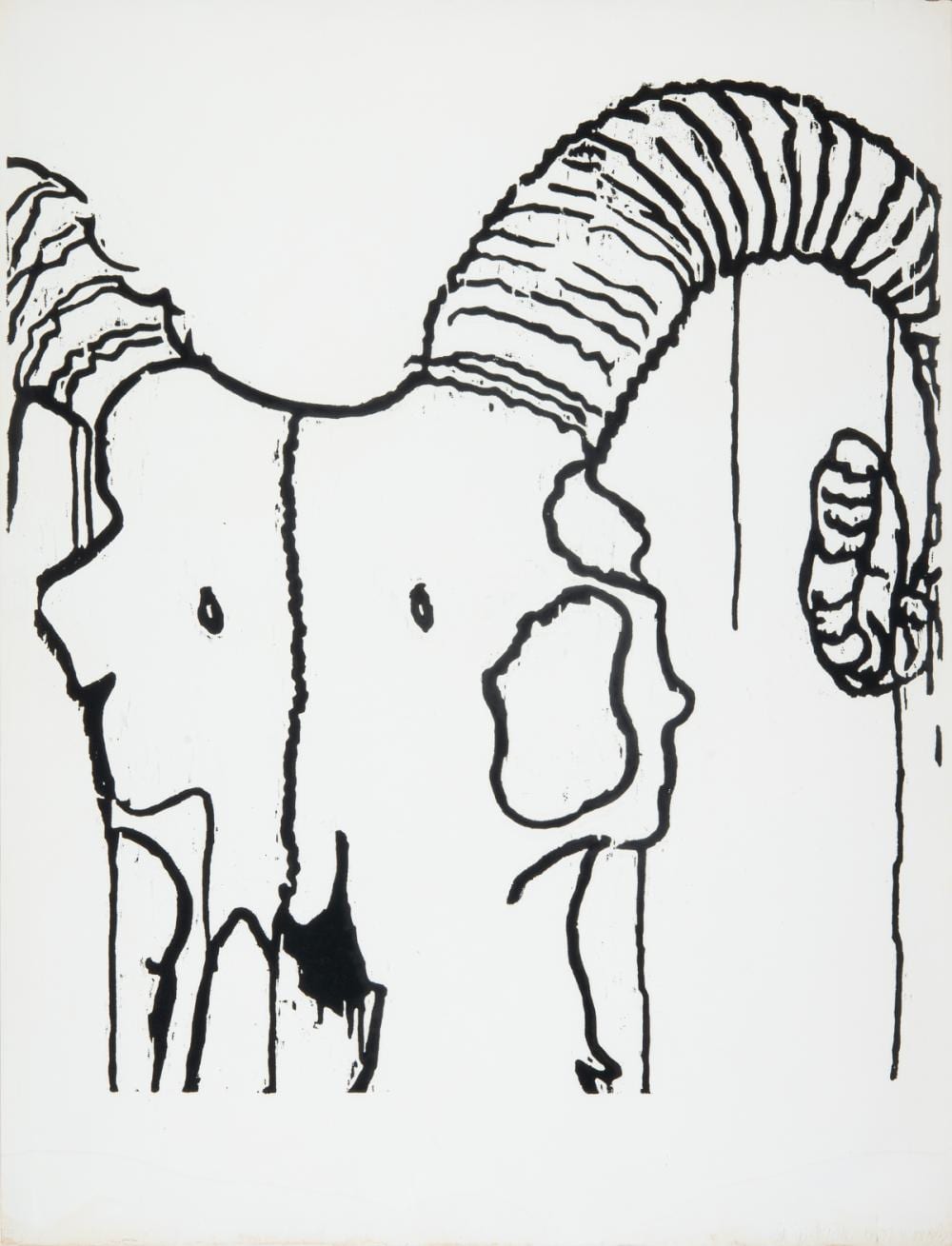 Erik Andriesse comparable auction result: erik andriesse dutch 1957 1993 goat s skull 1987