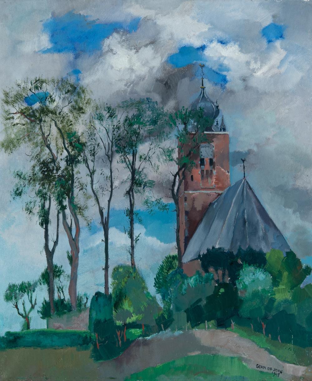 Germ de Jong comparable auction result: germ de jong dutch 1886 1967 the sint janskerk in deinum 1943
