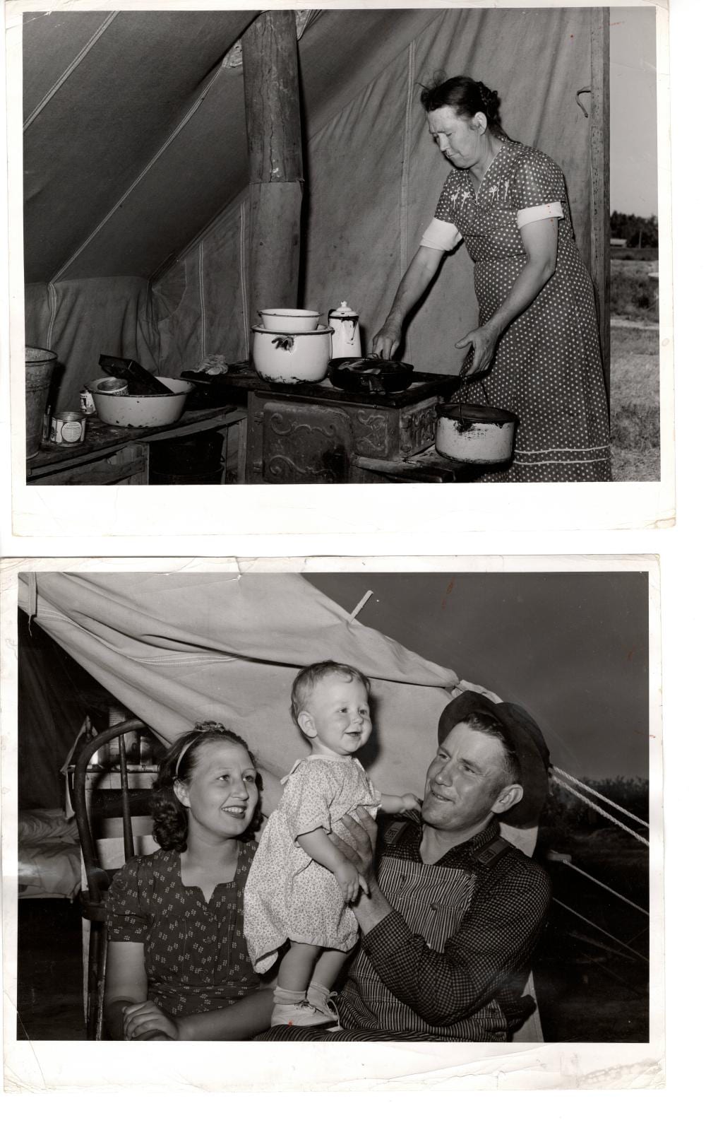 Russell Lee comparable auction result: russell lee american 1903 1986 farm worker s family woman cooking dinner at f s a migratory labor camp idaho 1941 1942