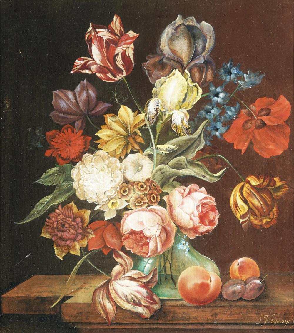 Sebastian Wegmayr comparable auction result: sebastian wegmayr 1776 1857 flower still life with fruit
