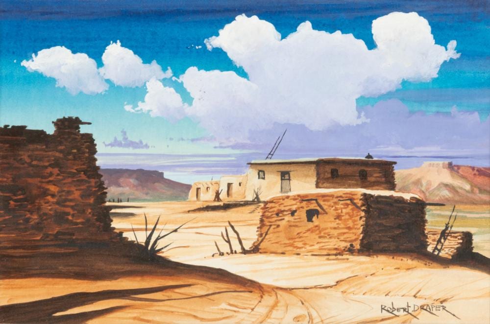 robert draper navajo 1938 2000 native american hopi house second mesa · Jeffrey S. Evans & Associates · 2026-03-04 Robert Draper comparable auction result: robert draper navajo 1938 2000 native american hopi house second mesa