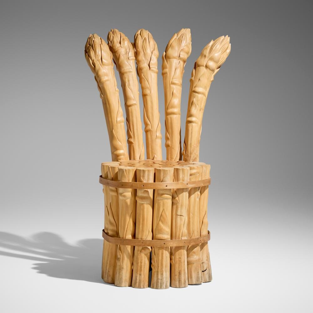 Livio de Marchi comparable auction result: livio de marchi asparagus chair