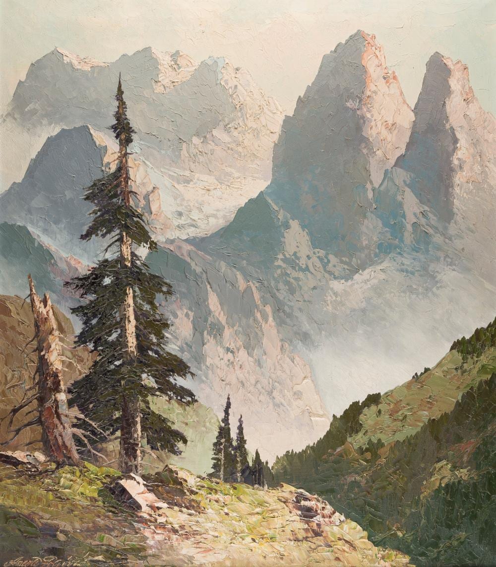 Georg Arnold-Graboné comparable auction result: georg arnold grabon riffelwandspitzen im h llental