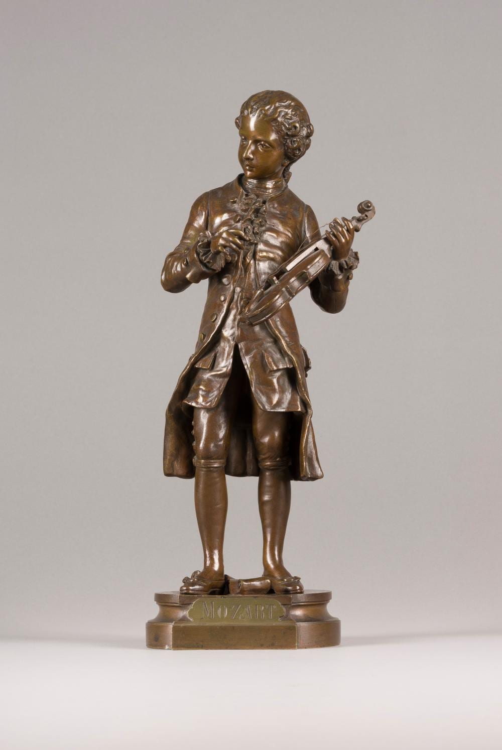 Charles Anfrie comparable auction result: charles anfrie stehender mozart mit violine