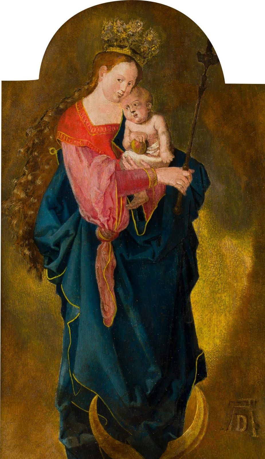 Heinrich Aldegrever comparable auction result: heinrich aldegrever werkstatt schule madonna mit kind auf der mondsichel