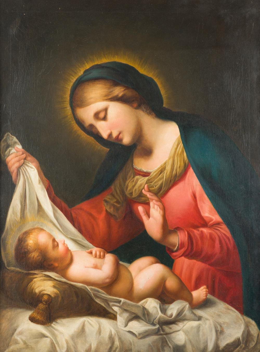Carlo Dolci comparable auction result: carlo dolci nachfolger des 19 jh madonna mit jesuskind