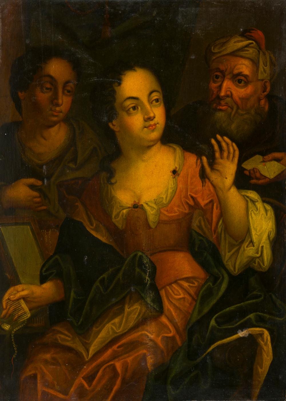 Jean-Baptiste Van Loo comparable auction result: jean baptiste van loo nachfolger des 19 jh la lettie attendue der erwartete brief