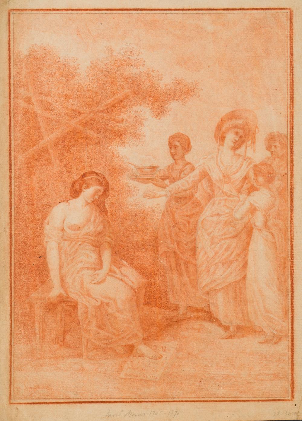 David Morier comparable auction result: pierre david morier attr mythologische szene