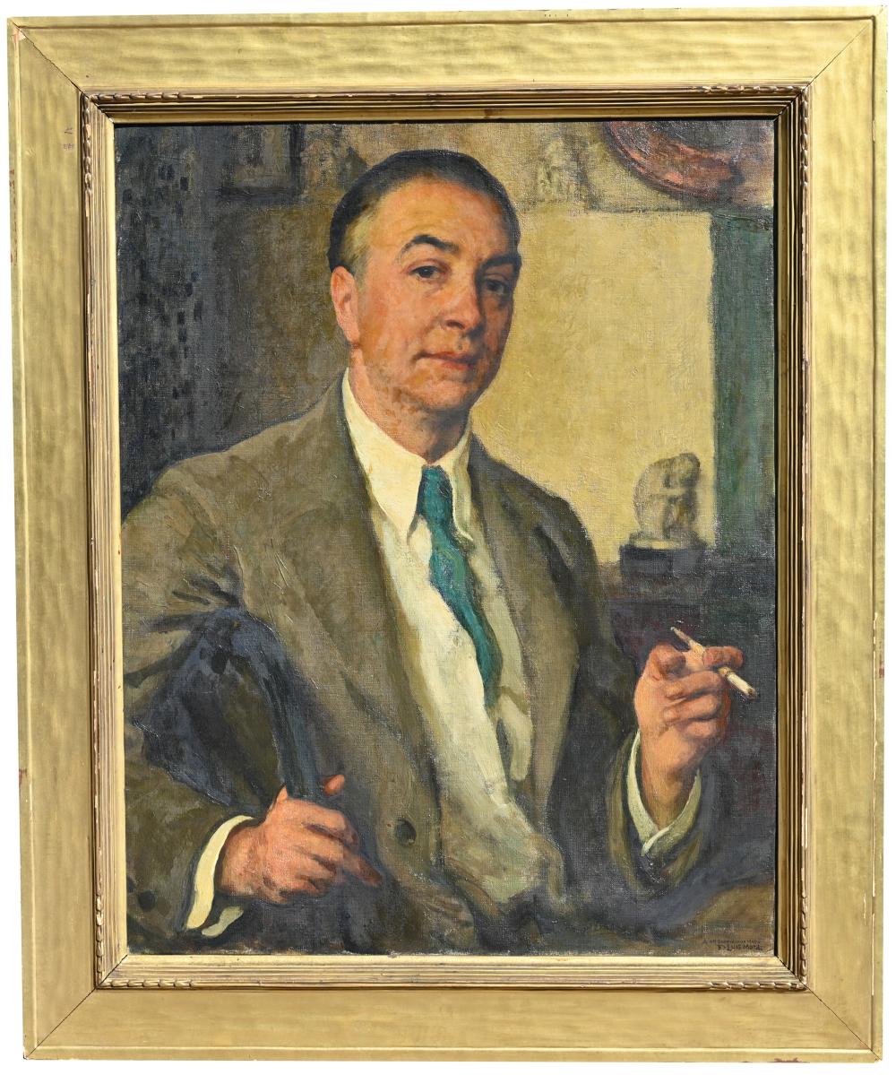Francis Luis Mora comparable auction result: francis luis mora 1874 1940 self portrait