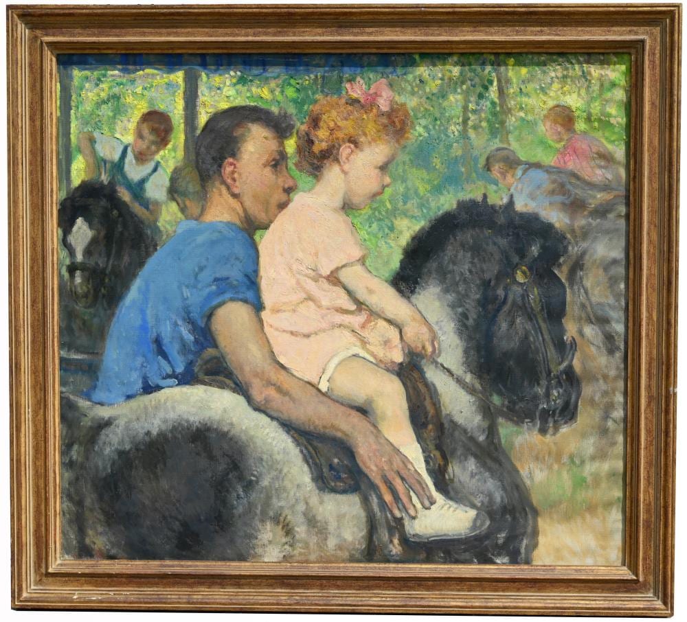 Francis Luis Mora comparable auction result: francis luis mora 1874 1940 central park ny
