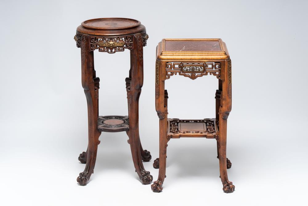 gabriel viardot 1830 1906 a gilt bronze mounted marble topped japonism wooden stand marked and one stand attributed to viardot france ca 1900 · Rob Michiels Auctions · 2026-03-19 Gabriel Viardot comparable auction result: gabriel viardot 1830 1906 a gilt bronze mounted marble topped japonism wooden stand marked and one stand attributed to viardot france ca 1900