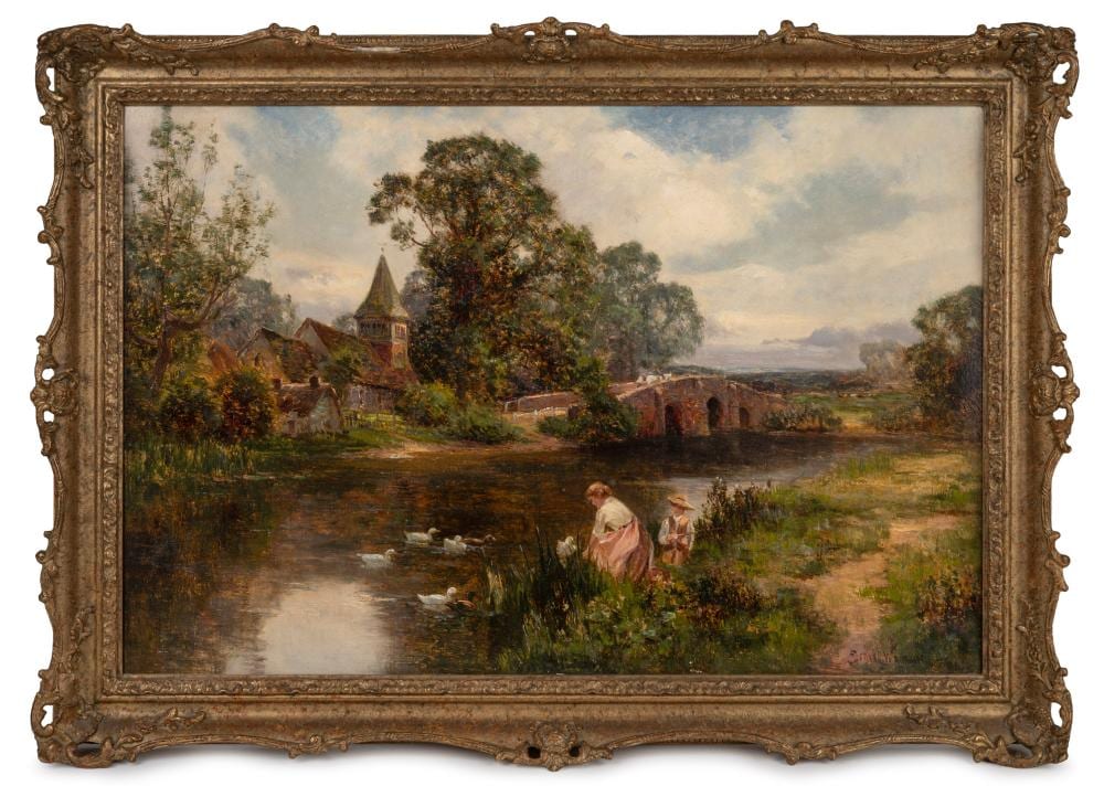 ernest charles walbourn 1872 1927 english country view oil on canvas relined on canvas signed lower right ernest walbourn 40 x 60cm 51 x 71cm overall · Leski Auctions Pty Ltd · 2026-03-15 Ernest Walbourn comparable auction result: ernest charles walbourn 1872 1927 english country view oil on canvas relined on canvas signed lower right ernest walbourn 40 x 60cm 51 x 71cm overall