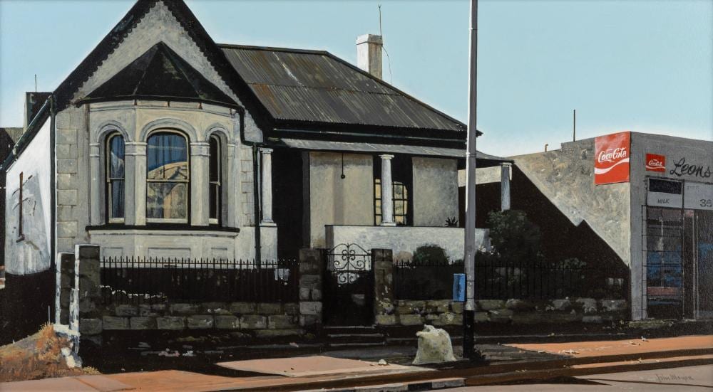 John Meyer comparable auction result: john meyer south africa 1942 next to leon s acrylic on panel signed lower right john meyer pieter wenning gallery label verso 28 x 51cm 49 x 72cm overall