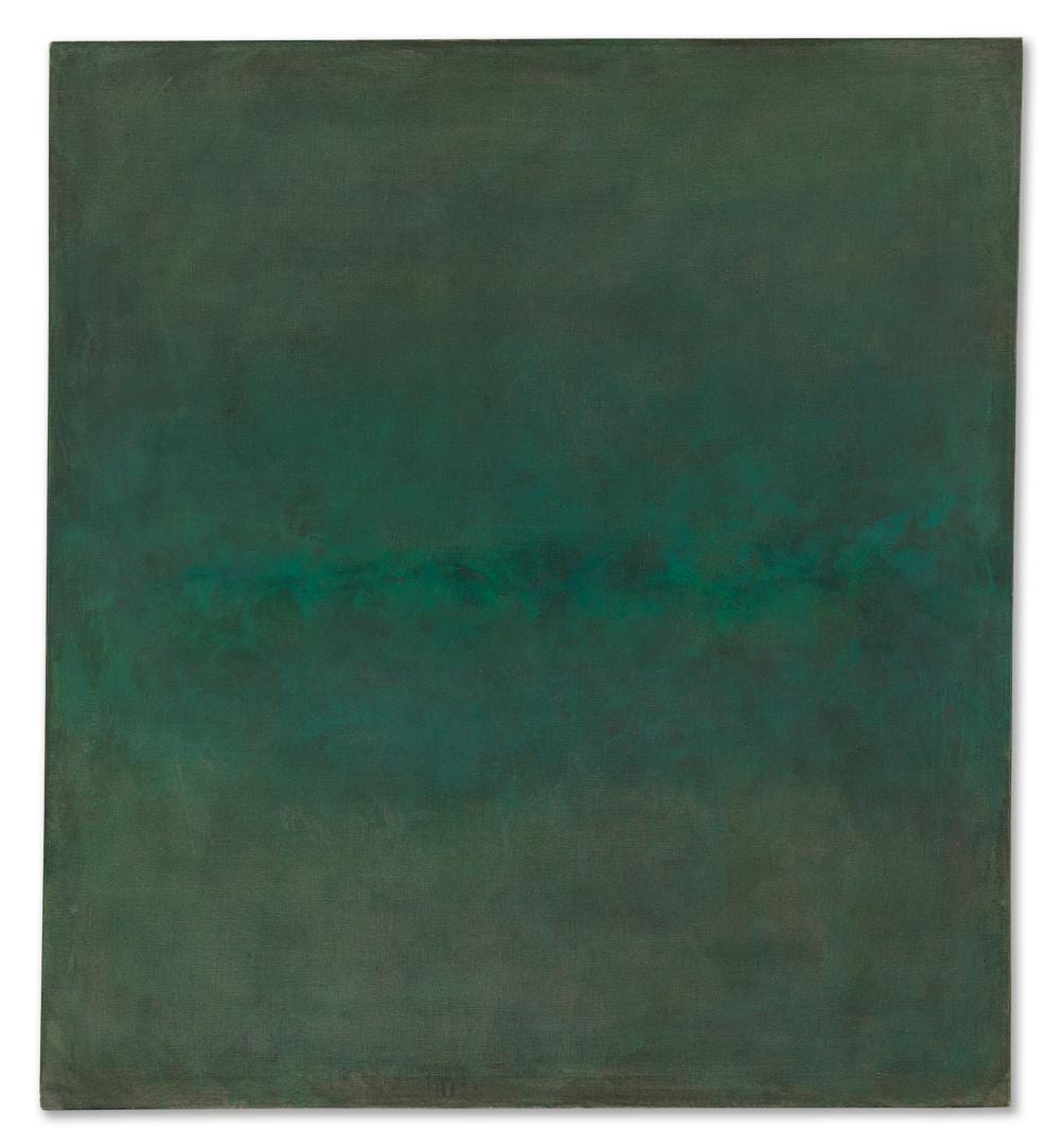 Gotthard Graubner comparable auction result: gotthard graubner 1930 2013 untitled oil on canvas43 1 3 x 39 3 8in 1