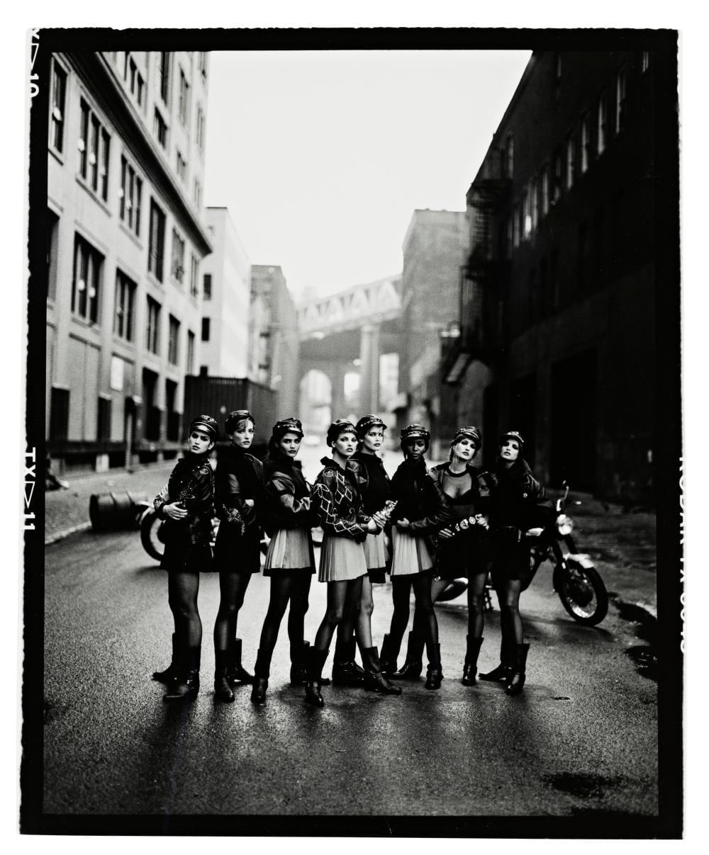 Peter Lindbergh comparable auction result: peter lindbergh 1944 2019 cindy crawford tatjana patitz helena christe