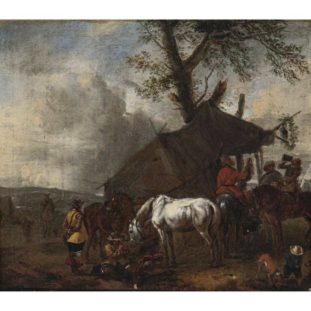 Philips Wouwerman comparable auction result: philips wouwerman nachfolge the encampment