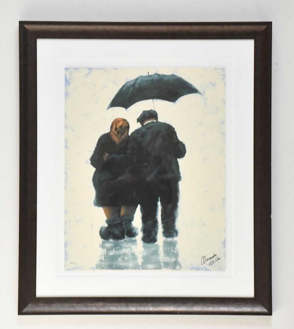 Alexander Millar comparable auction result: alexander millar born 1960 ink signed print man dad initialled p p6 76 x 62cm framed and glazed