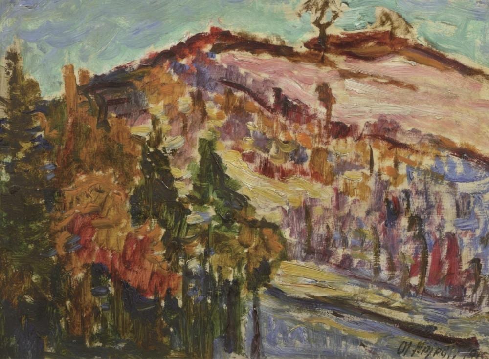Otakar Nejedly comparable auction result: otakar nejedly 1883 1957 autumn forest 1915