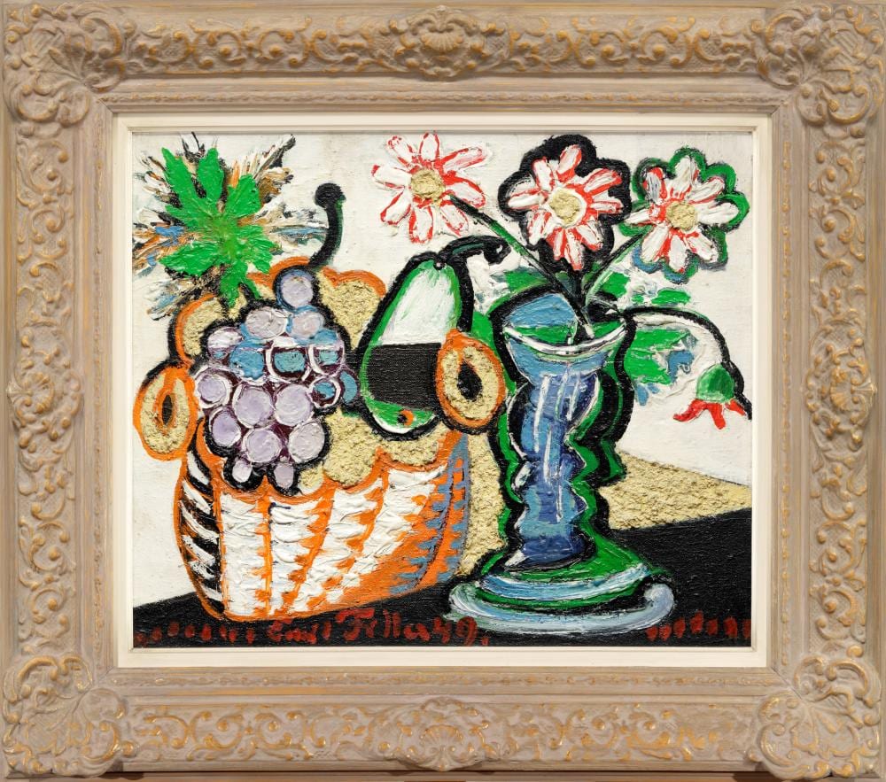 Emil Filla (1882 – 1953), Still Life with Flowers and Fruit, 1949 comparable sale