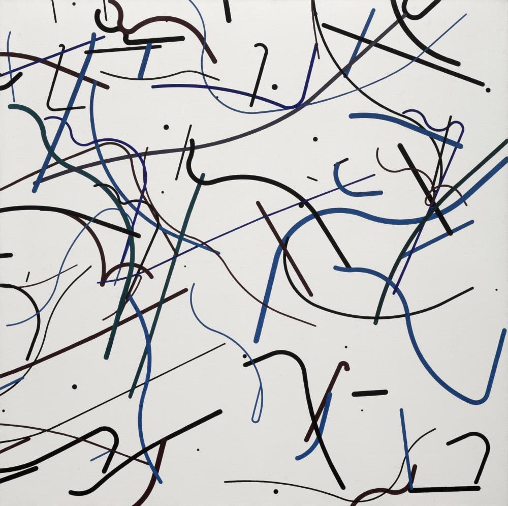 Zdenek Sykora (1920 – 2011), Lines No. 61, 1989 comparable sale