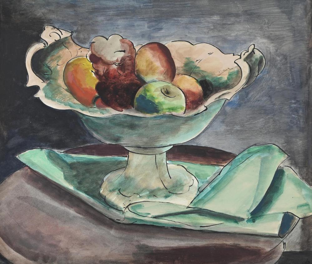 Bernard Meninsky comparable auction result: bernard meninsky british 1891 1950 still life of a bowl of fruit