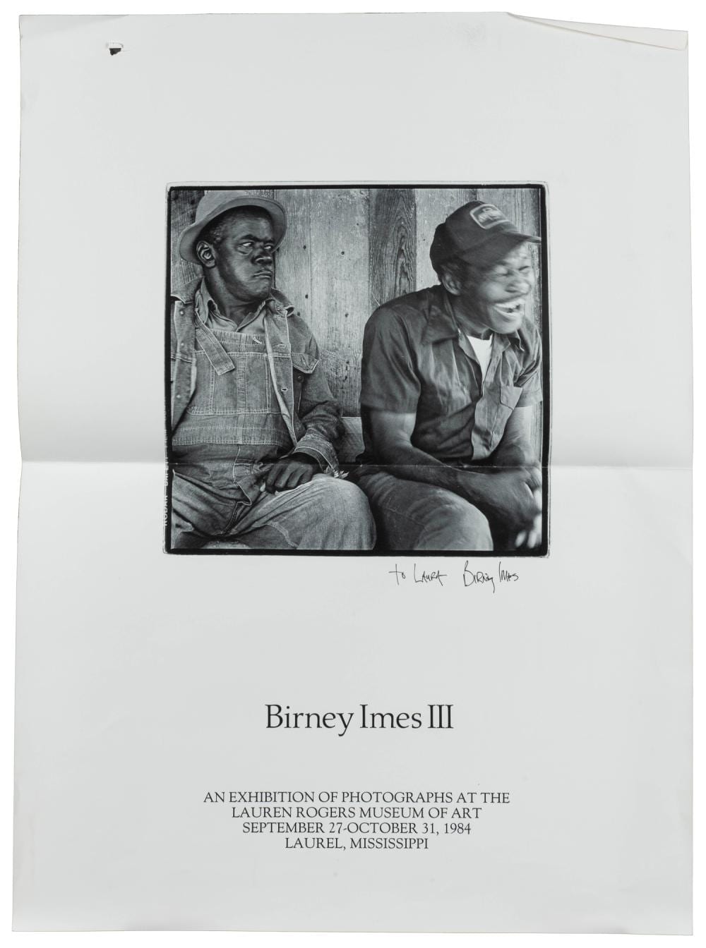Birney Imes comparable auction result: birney imes signed poster together with group of 13 contemporary photographs 20th 21st century