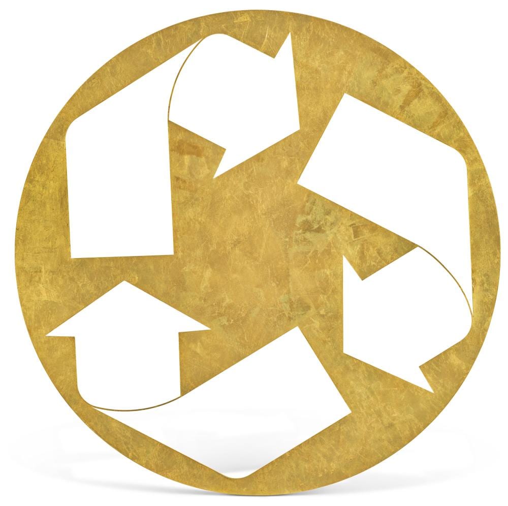 Kelley Walker comparable auction result: kelley walker b 1969 untitled gold leaf on laser cut steeldiameter 57