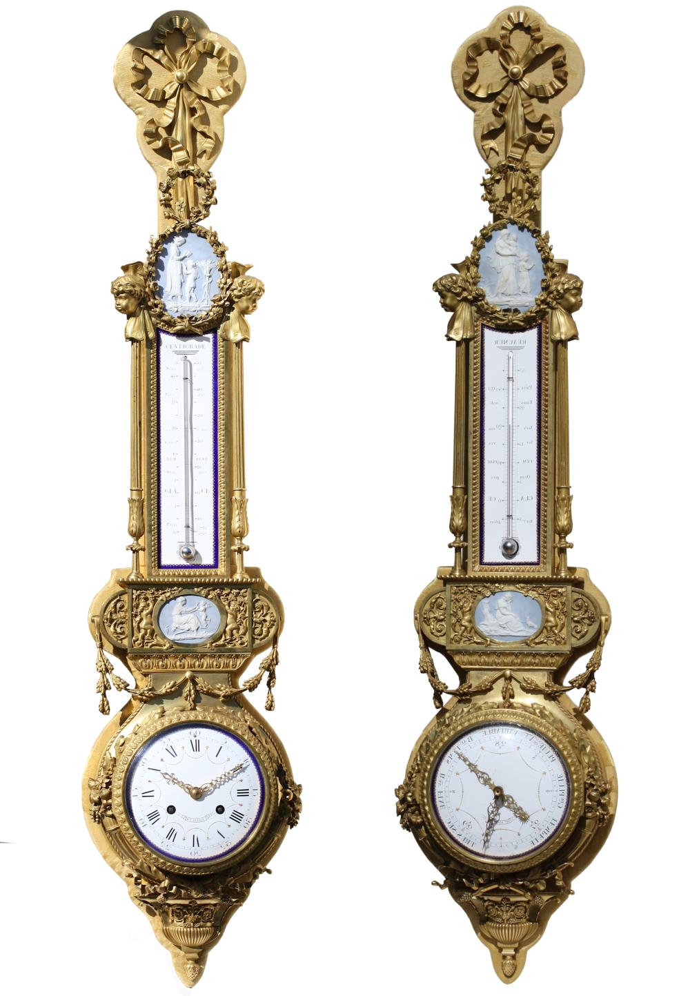 Henri Dasson comparable auction result: henry dasson 1825 1896 ormolu clock and barometer set