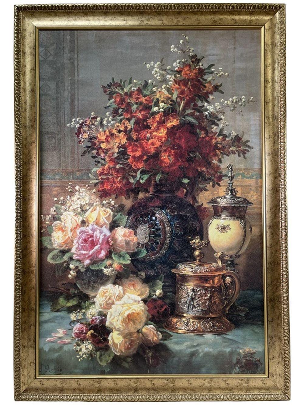 jean baptiste robie still life of roses and · R & R Auction INC · 2026-03-01 Jean-Baptiste Robie comparable auction result: jean baptiste robie still life of roses and