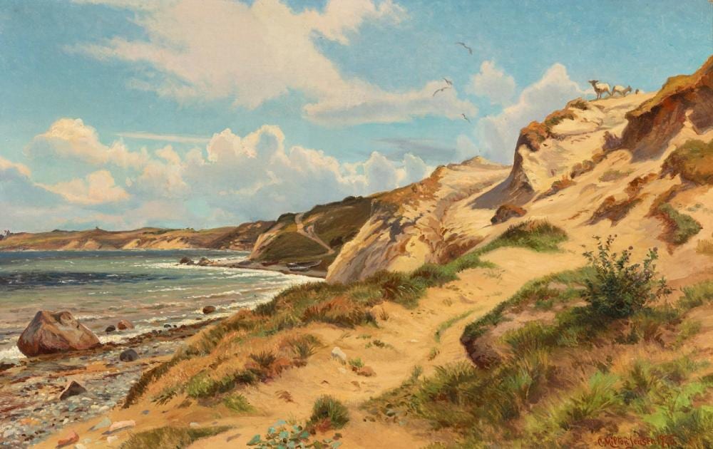 Milton Jensen comparable auction result: carl milton jensen denmark 1855 1928 untitled oil on canvas signed and dated in the lower right corner