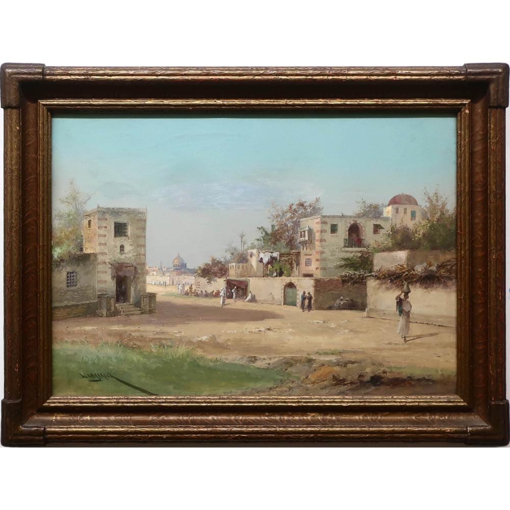 Henri Charles Langerock comparable auction result: henri langerock belgian 1830 1915 untitled middle eastern street scene
