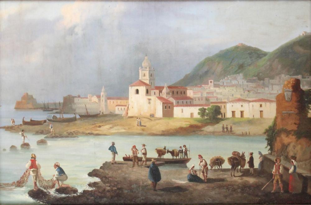 Hermann Corrodi comparable auction result: hermann corrodi italian 1844 1905 italian landscape oil on canvas on board
