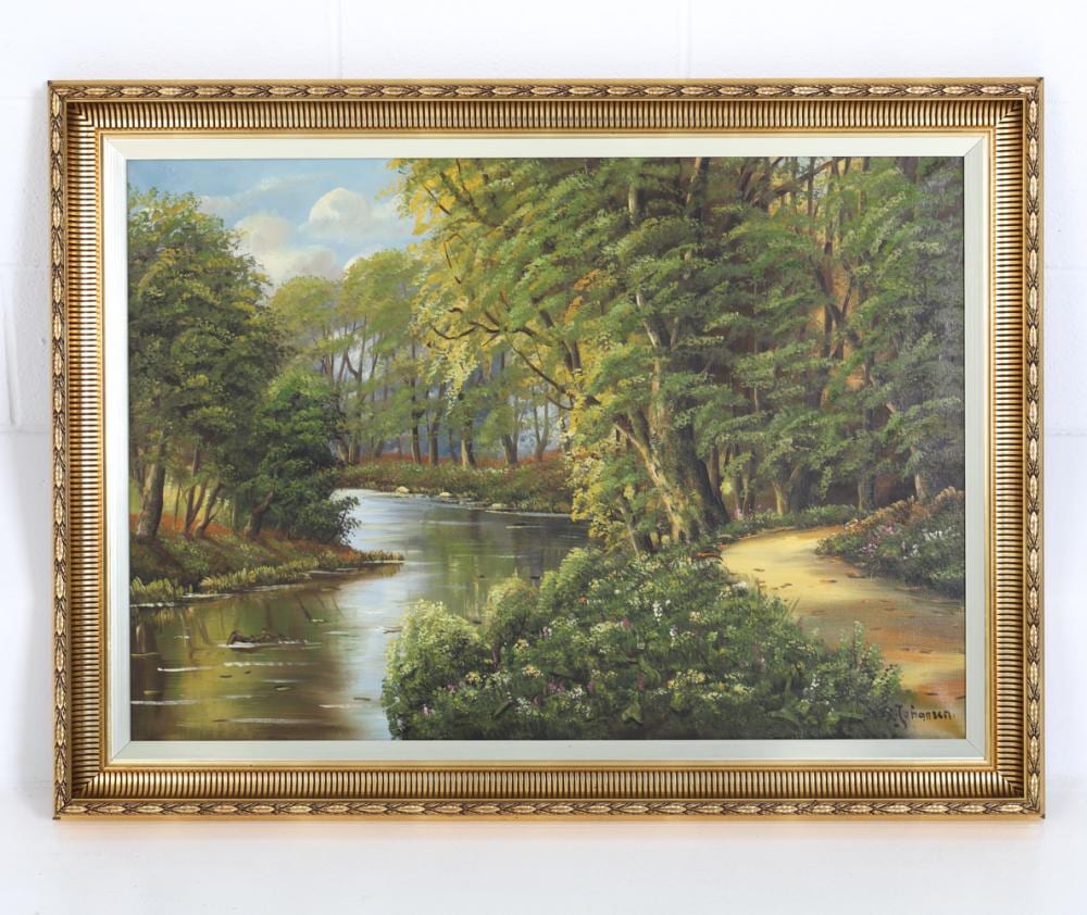 Axel Johansen comparable auction result: axel johansen danish 1872 1938 landscape o c
