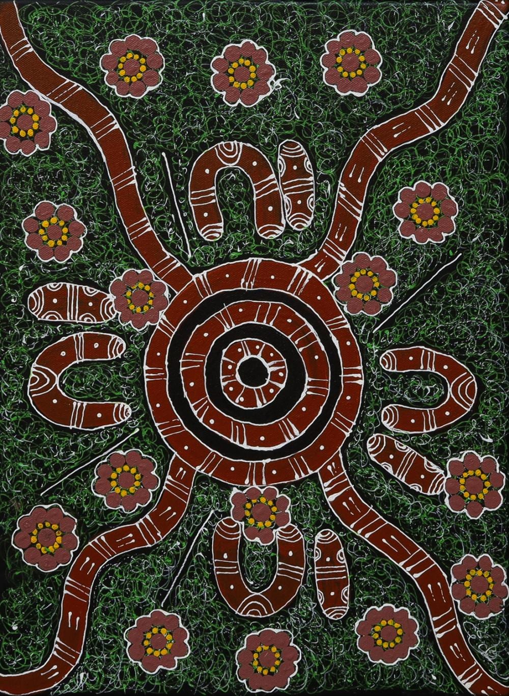 Gracie Kunoth comparable auction result: gracie kunoth womens ceremony acrylic on canvas 42cm x 31cm
