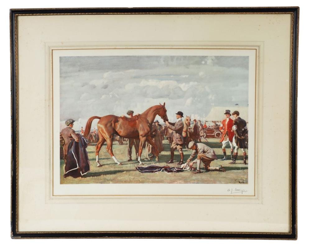 Alfred James Munnings comparable auction result: alfred j munnings 1878 1959 colour print after the artist