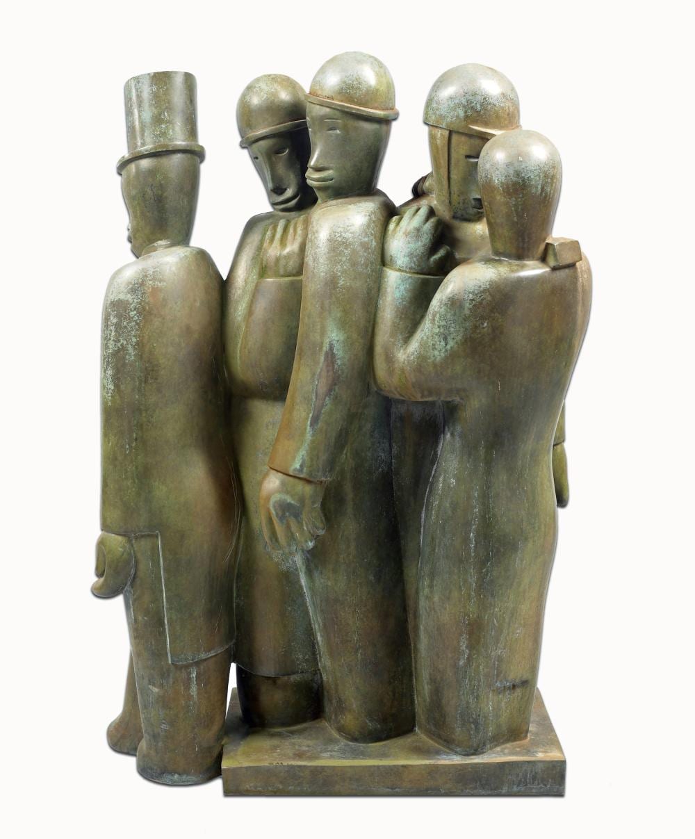 Jean Lambert Rucki comparable auction result: jean lambert rucki la foule 1923 25