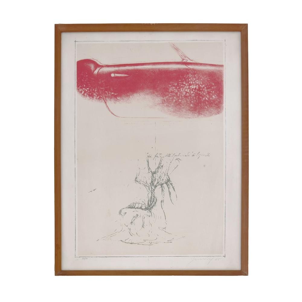 Piero Guccione comparable auction result: piero guccione