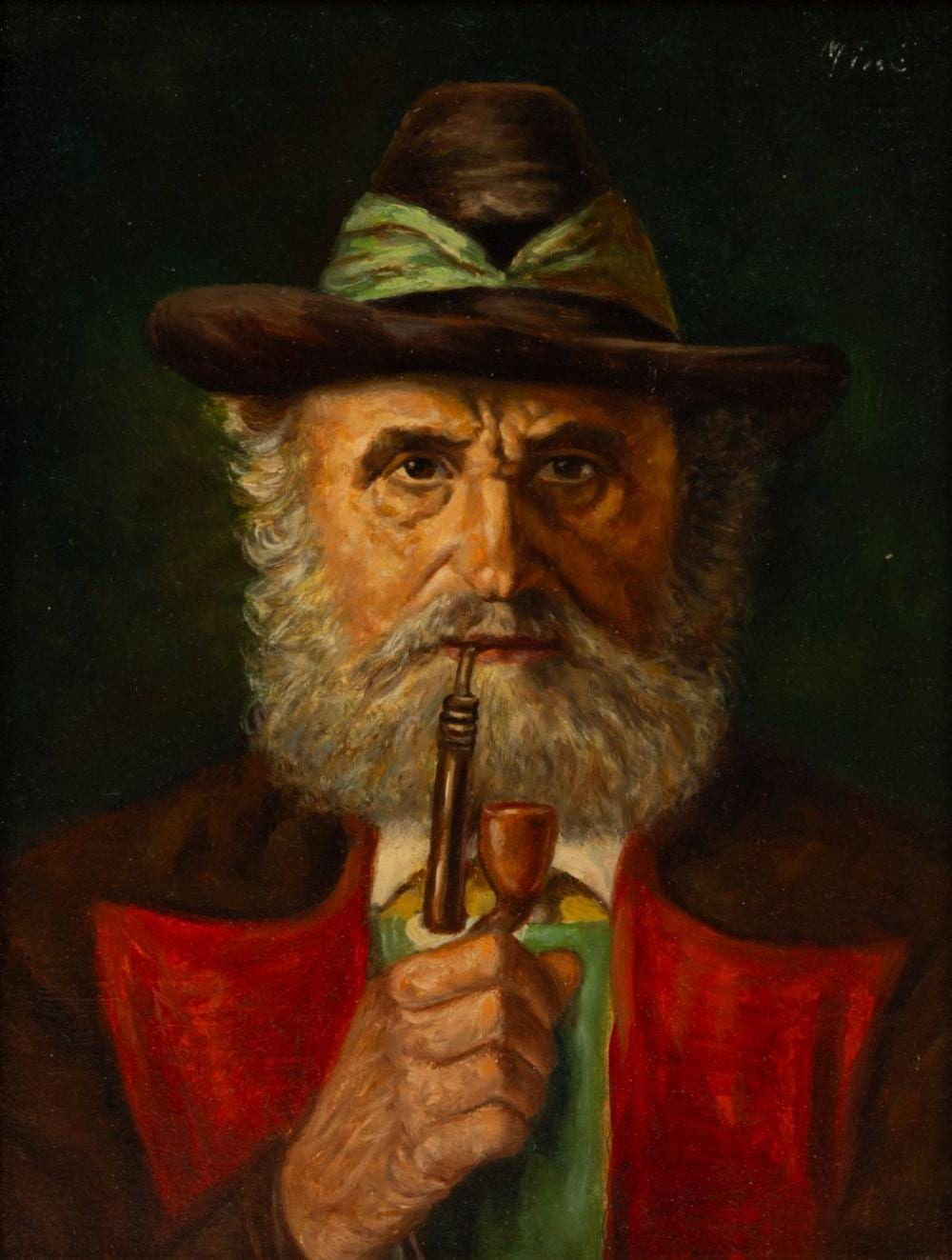 casper mine french b 1905 oil on masonite portrait of a bavarian gentleman h 11 5 w 8 5 frame size h 17 w 14 25 · DuMouchelles · 2026-03-20 Casper Mine comparable auction result: casper mine french b 1905 oil on masonite portrait of a bavarian gentleman h 11 5 w 8 5 frame size h 17 w 14 25