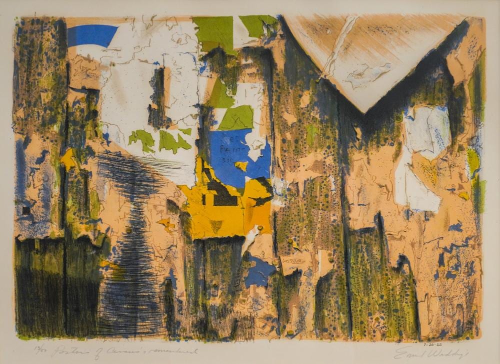 emil weddige canadian 1907 2001 untitled color lithograph signed l r titled and numbered 13 50 l l frame 23 1 4 x 29 1 4 in 59 1 x 74 3 cm · Weschler's · 2026-03-03 Emil Weddige comparable auction result: emil weddige canadian 1907 2001 untitled color lithograph signed l r titled and numbered 13 50 l l frame 23 1 4 x 29 1 4 in 59 1 x 74 3 cm