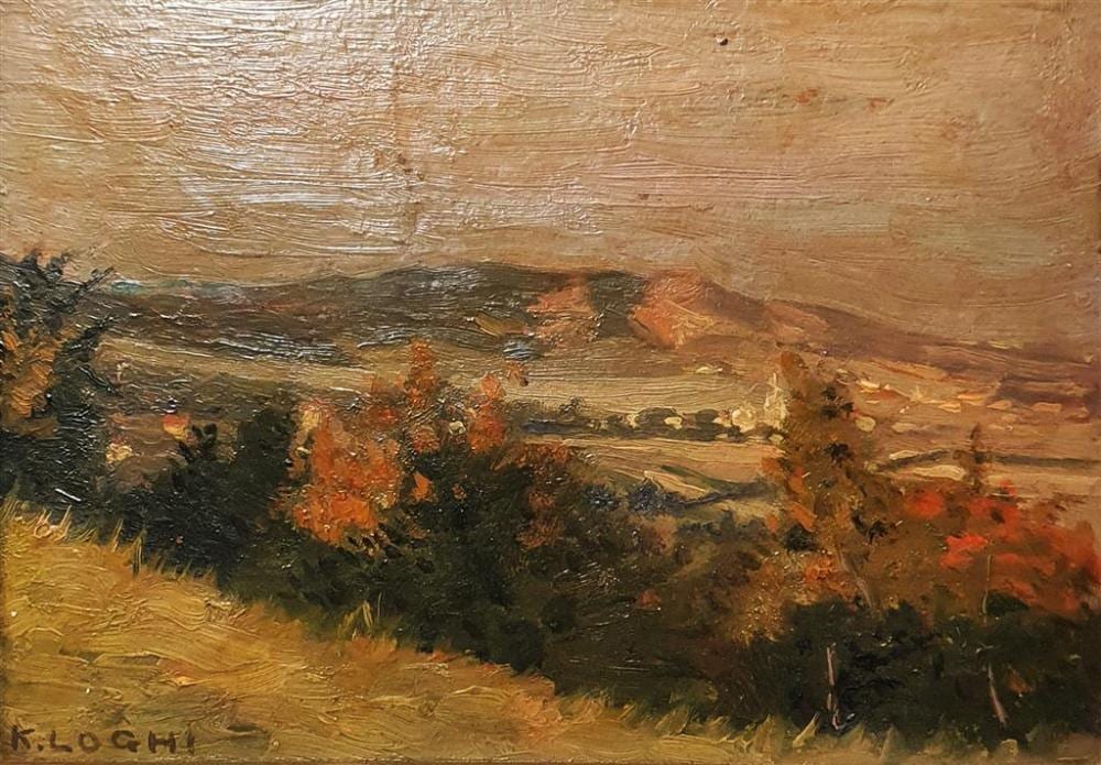 Kimon Loghi comparable auction result: kimon loghi romanian 1871 1952 untitled landscape oil on board signed lower left k loghi 14 5 x 20 5 cm