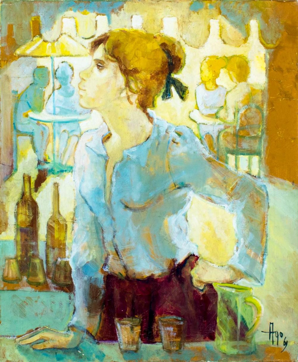 Robert Aillaud Ayo comparable auction result: robert aillaud ayo french 1926 oil painting