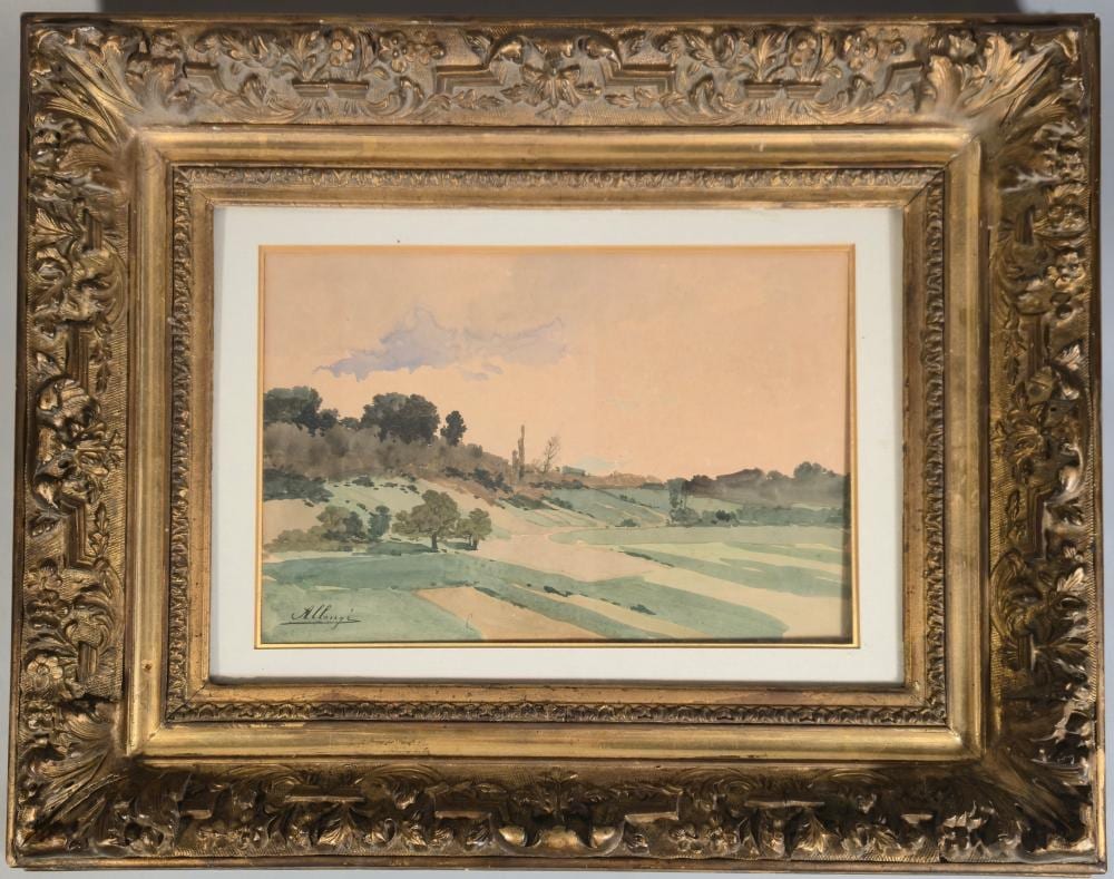 Auguste Allongé comparable auction result: auguste allong 1833 1898 paysage aquarelle sign en bas gauche 20 5 x 30 5 cm vue
