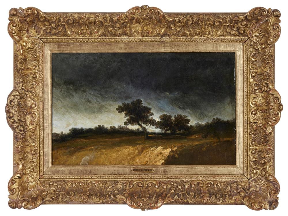 Georges Michel comparable auction result: georges michel 1763 1843 coup de soleil apr s la pluie huile sur toile doubl e 24 5 x 39 cm
