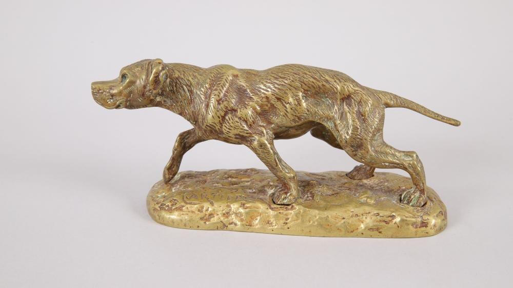 Thomas-François Cartier comparable auction result: thomas cartier 1879 1936 le chien bronze