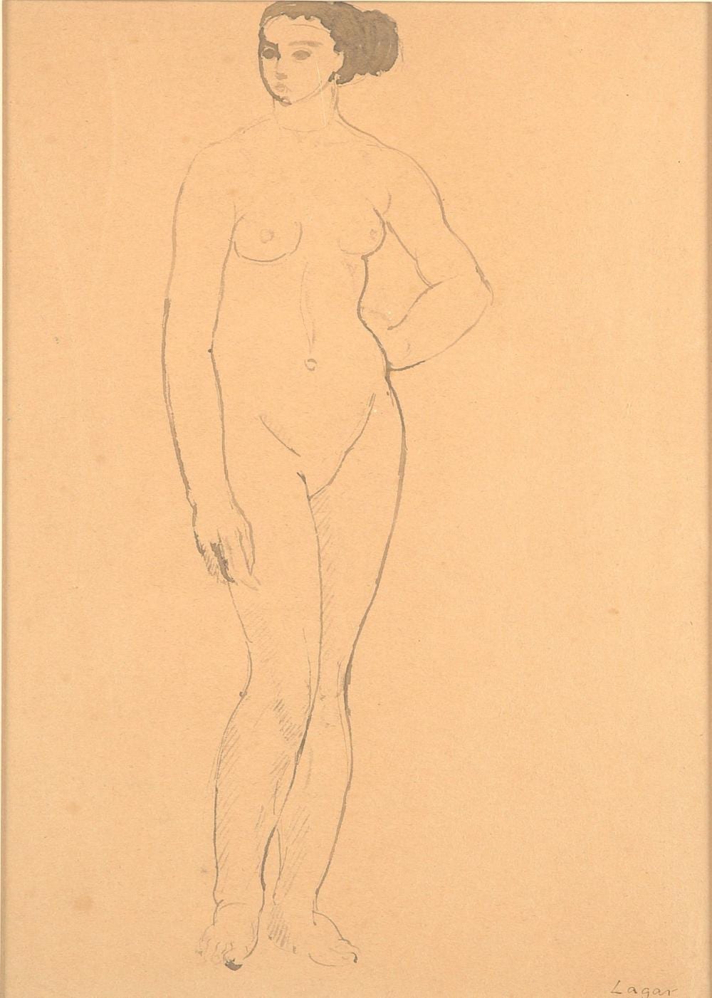celso lagar 1891 1966 le nu dessin l encre · Les Andelys Enchères · 2026-03-06 Celso Lagar comparable auction result: celso lagar 1891 1966 le nu dessin l encre