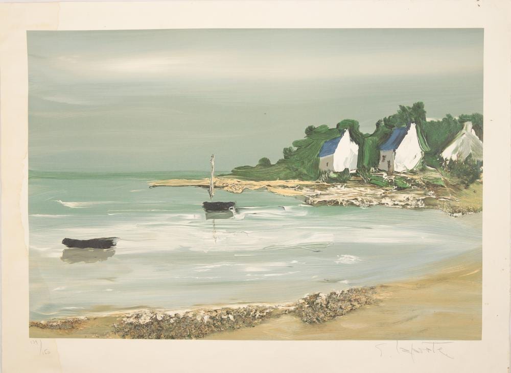 Georges Laporte comparable auction result: georges laporte 1926 2000 crique en bretagne