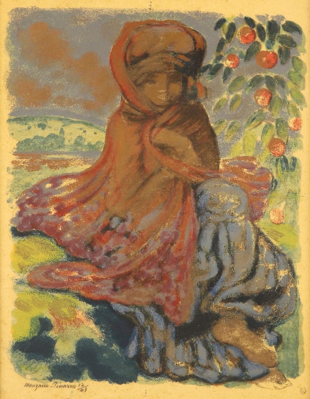 Georges Manzana-Pissarro comparable auction result: georges manzana pissarro 1871 1961 fillette au